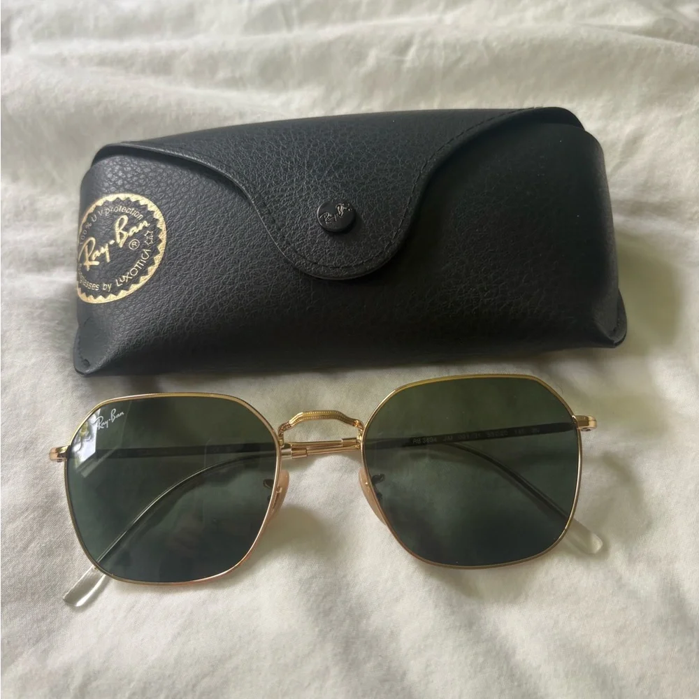 Ray-Ban Gold Frame Sunglasses